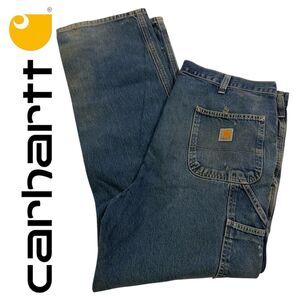 Carhartt Loose Dungaree Fit Carpenter Jeans Men's 40X32 Denim Pants Y2K Vintage